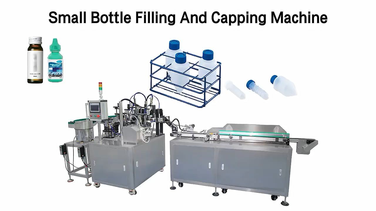 3ml-30ml Rotary Dropper Reagent Bottle Filling Tapping Machinery
