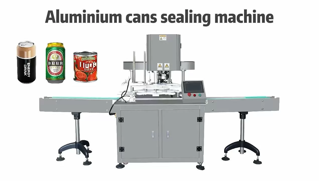 Automatic Brewery Beer Juice Aluminium Cans Sealing Machine