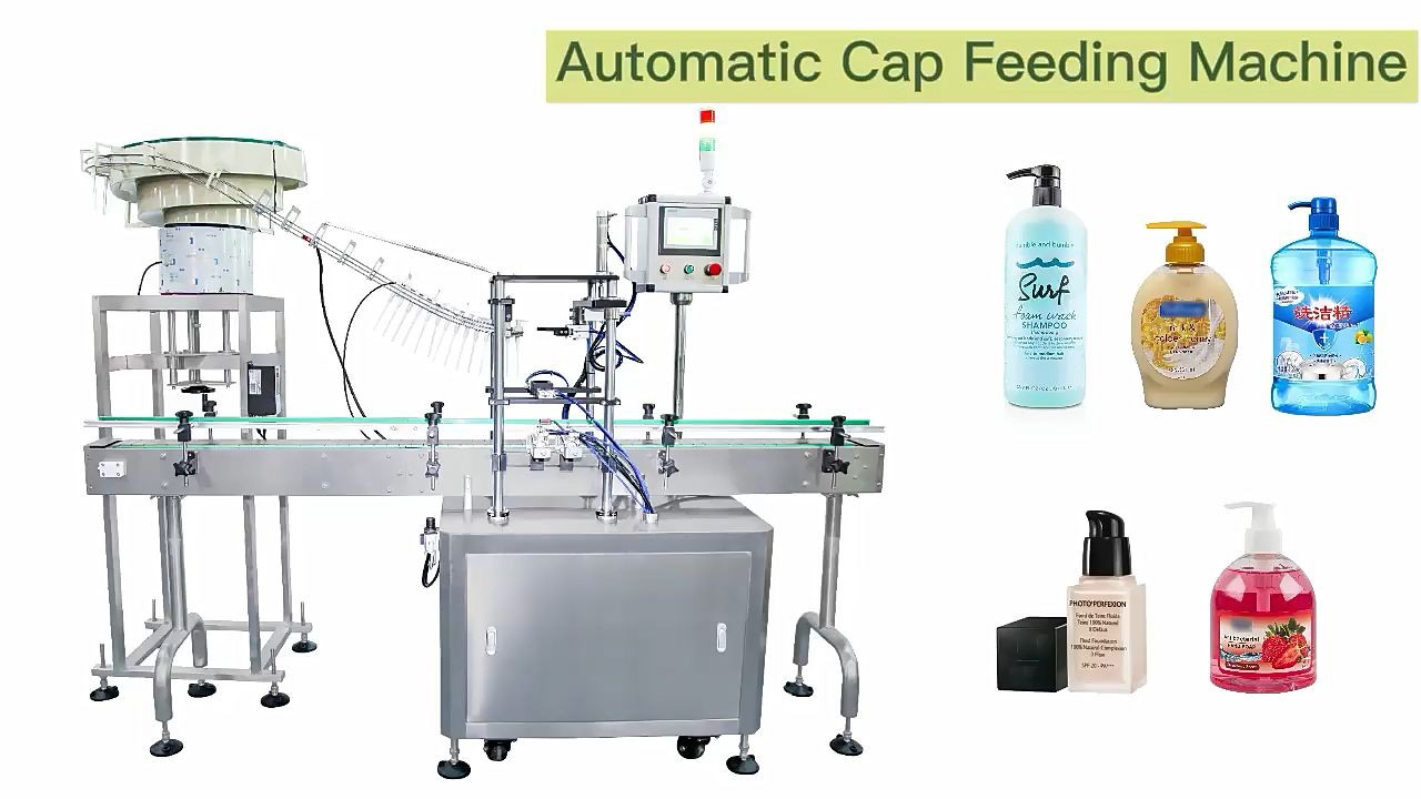 Automatic Cover Lids Bottle Cap Vibrating Sorter Capping Machine