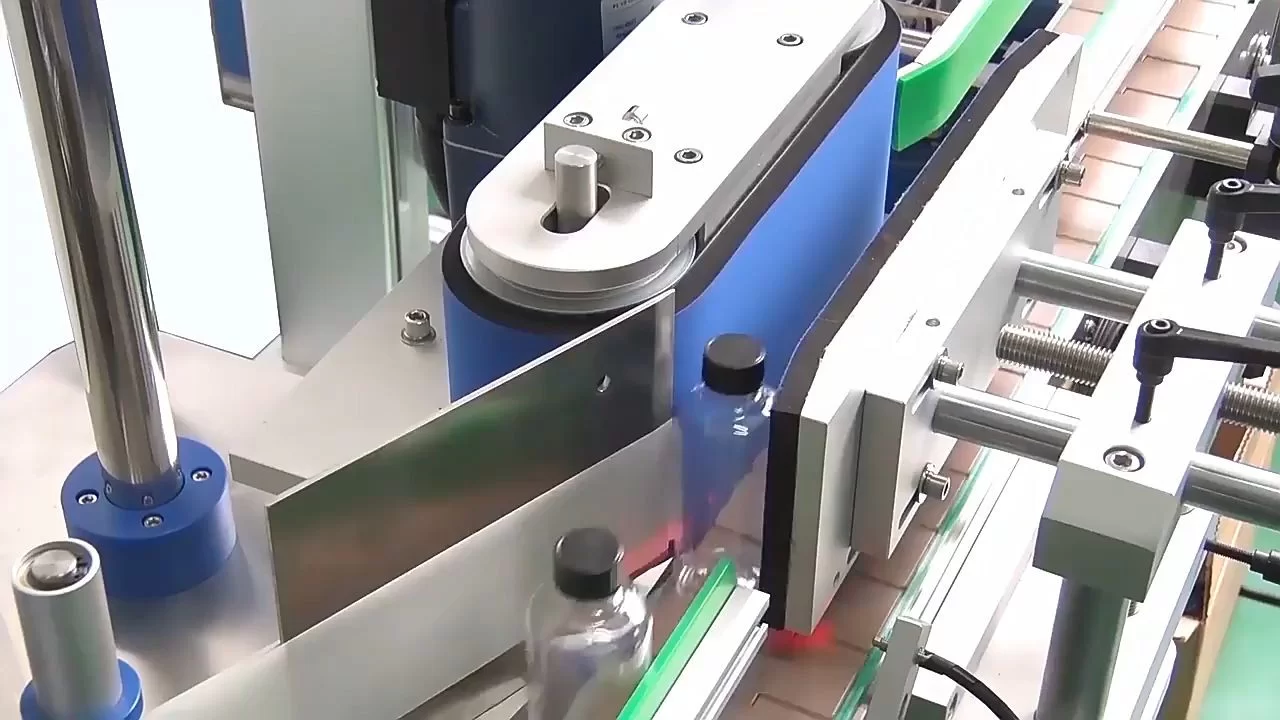 Automatic Eye Drops Bottle Wrap Around Sticker Labeling Machine