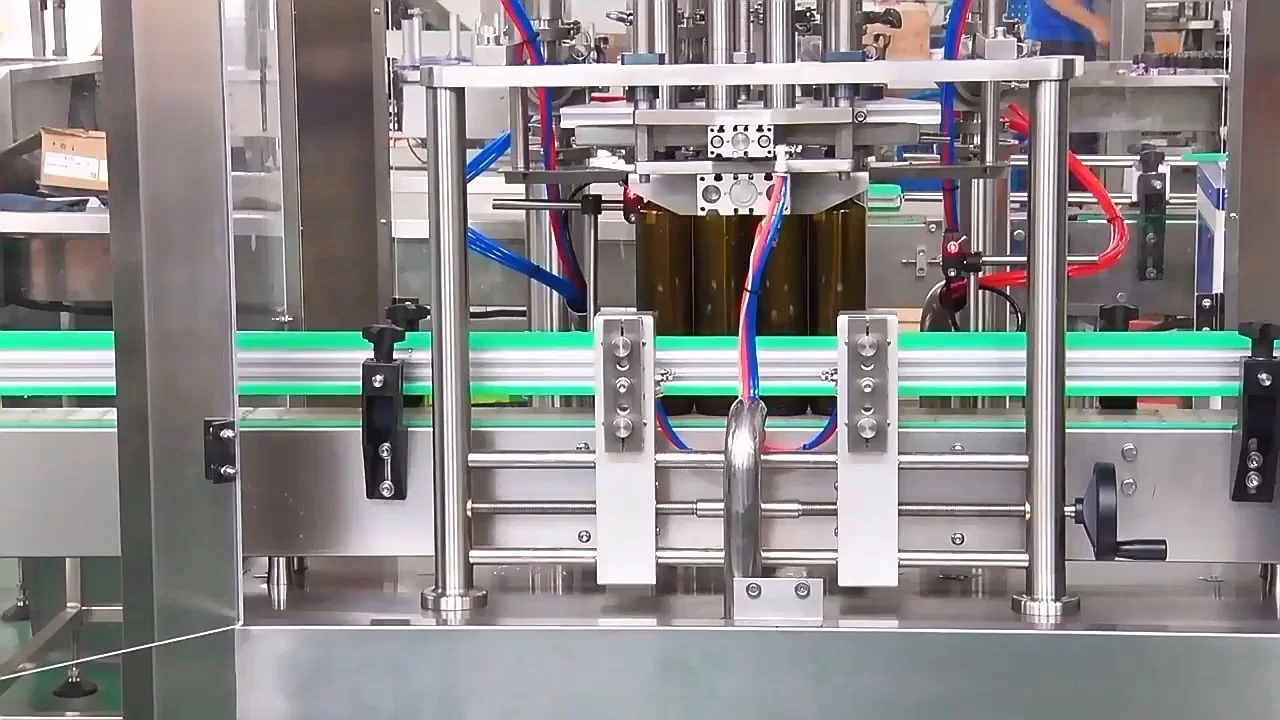 Automatic Fruit Juice Olive Oil Glass Bottle Liquid Filling Machine