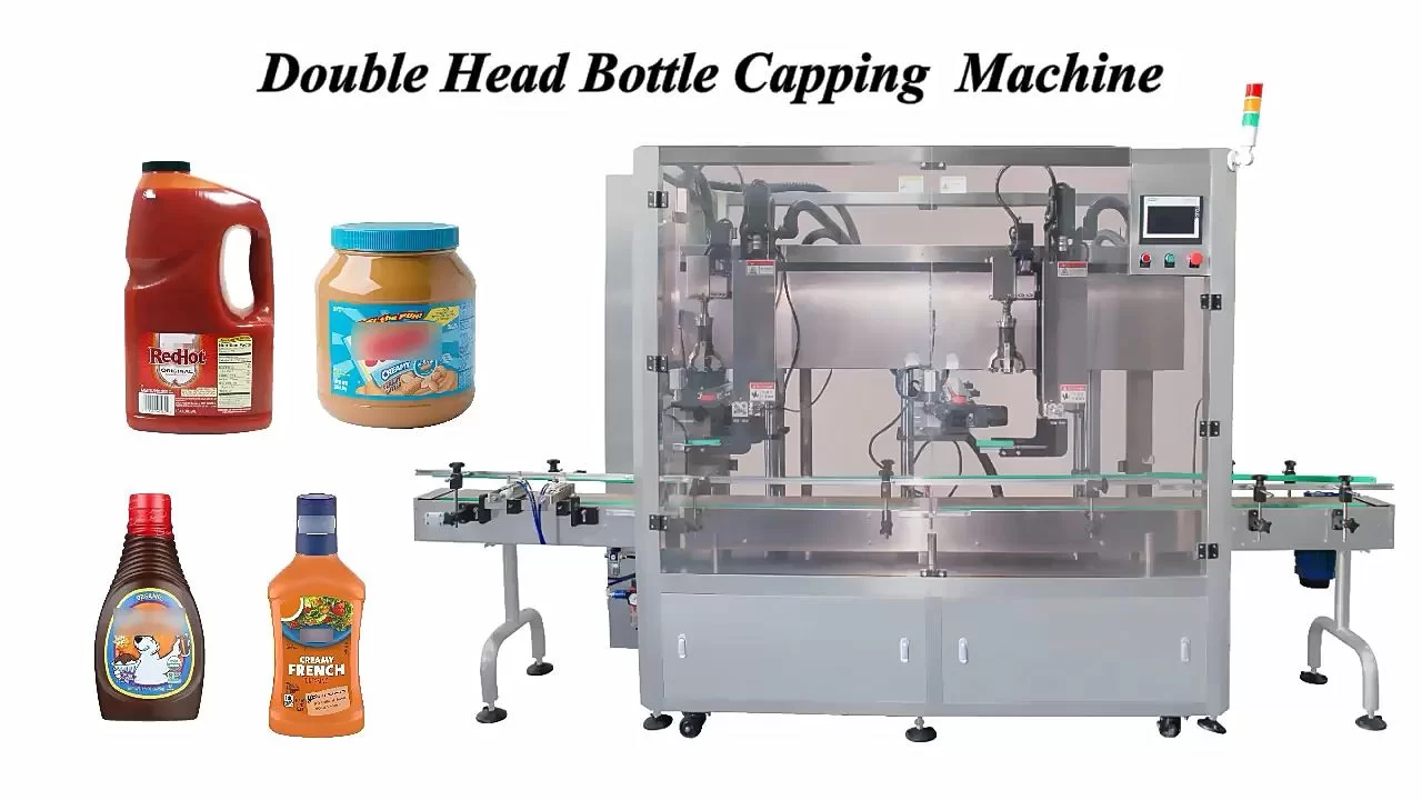 Automatic Glass Cap Screwing Plastic Bottle Cap Capping Machine