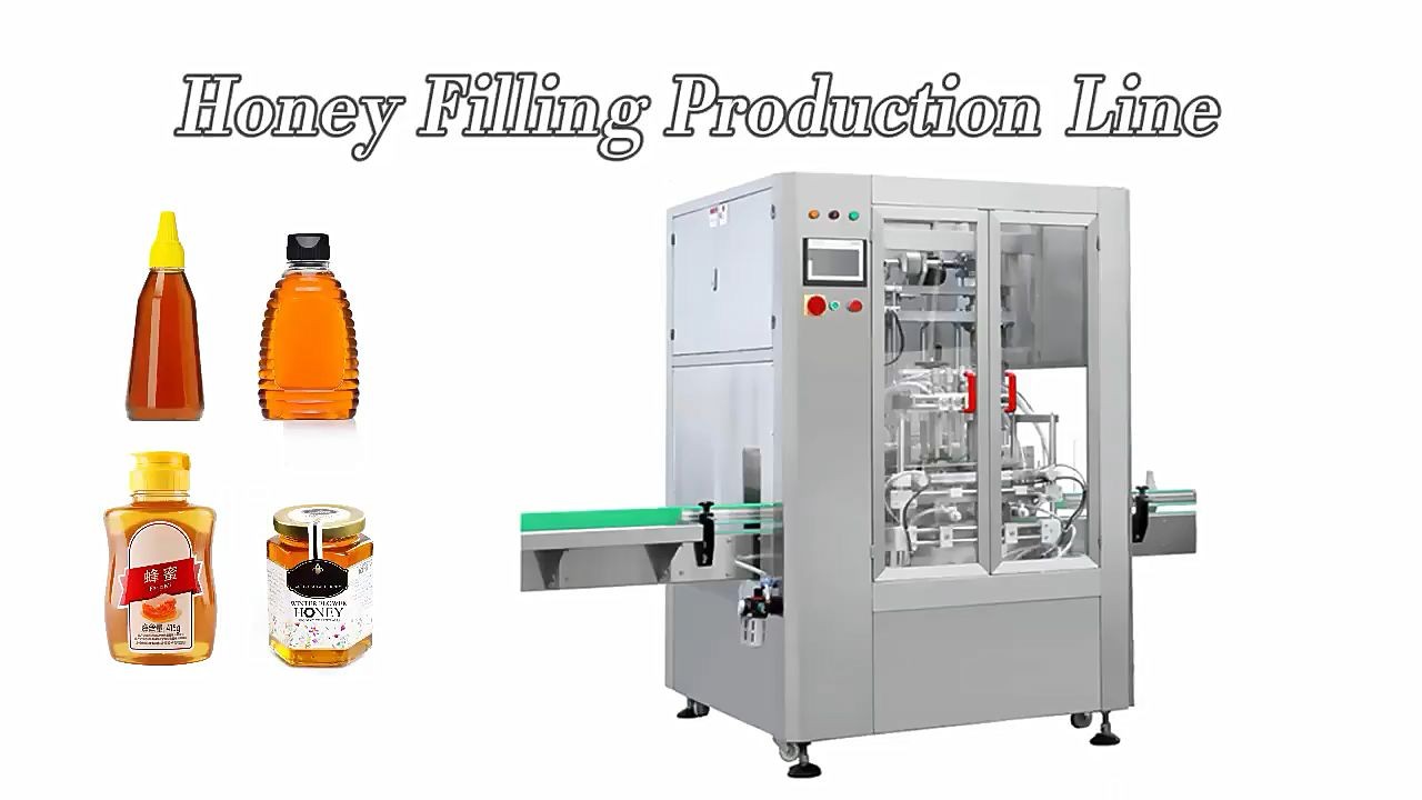 Automatic Honey Paste Tomato Sauce Bottle Filling And Capping Machine