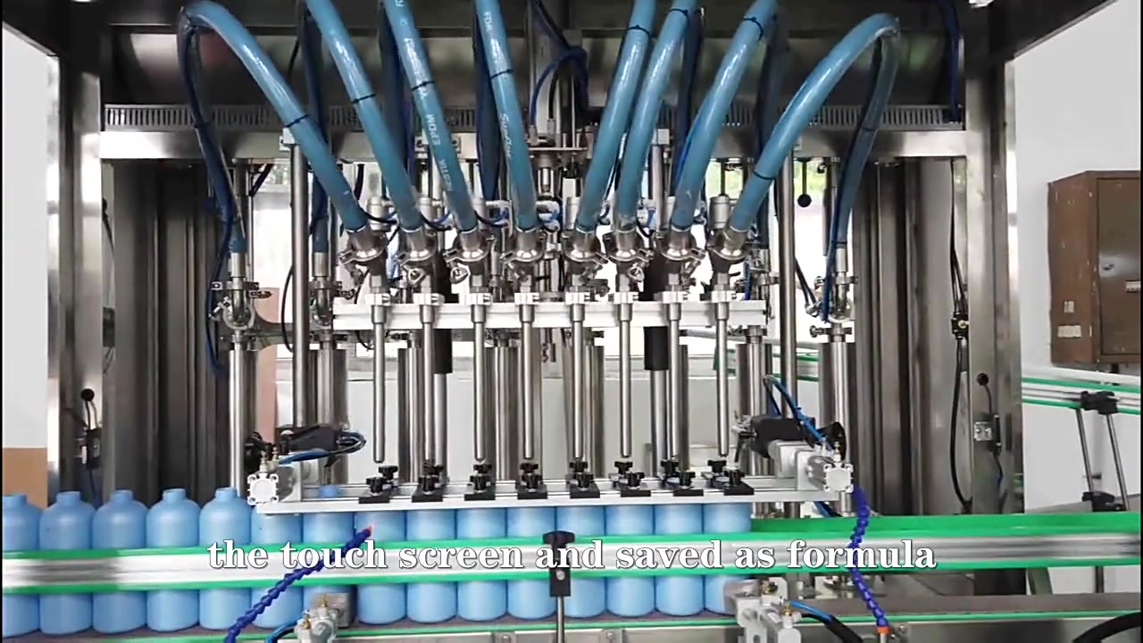 Automatyczna maszyna do napełniania plastikowych butelek z szamponem przemysłowym