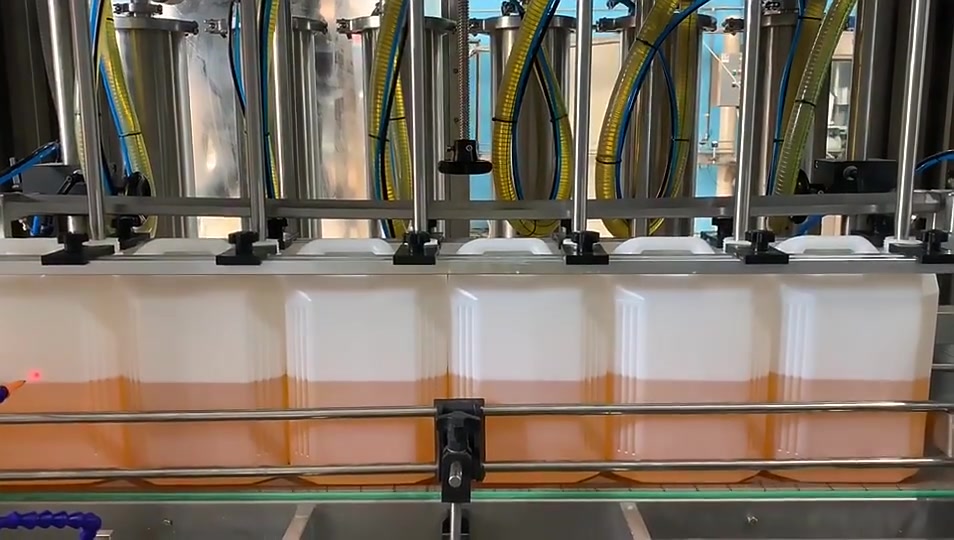 Automatic Servo Liquid Bottle Piston Filling Capping Labeling Machine