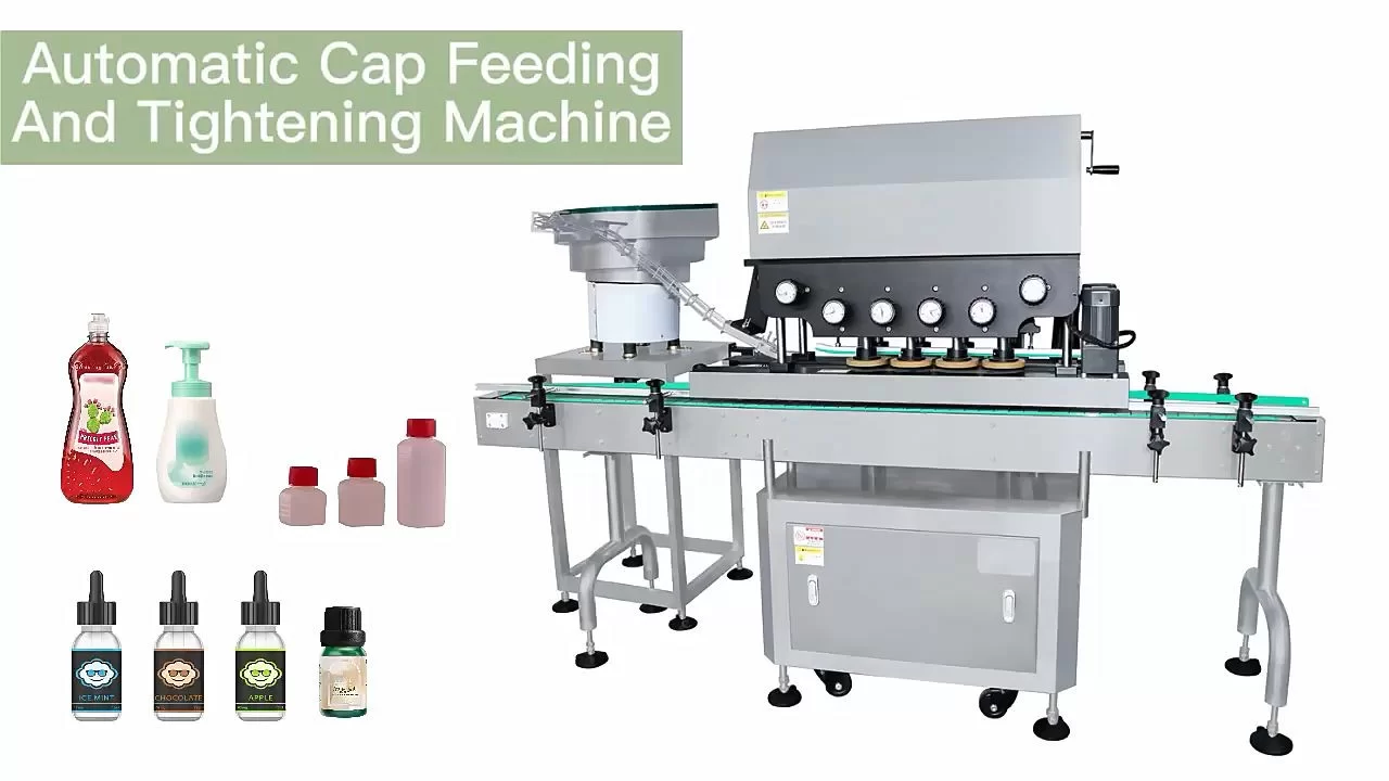 Automatic Small Glass Bottles Plastic Bottle Capping Machine