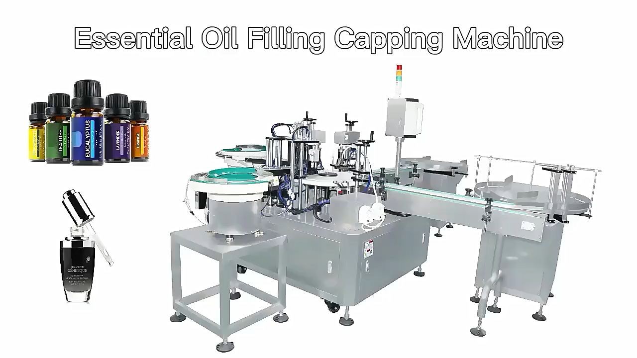 ड्रॉपर बाटली आवश्यक तेल लिक्विड फिलिंग कॅपिंग मशीन