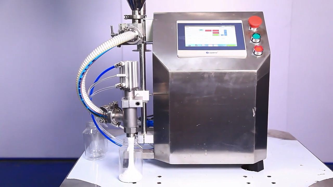 Máquina de enchimento de pasta líquida para frasco de plástico cosmético de mel