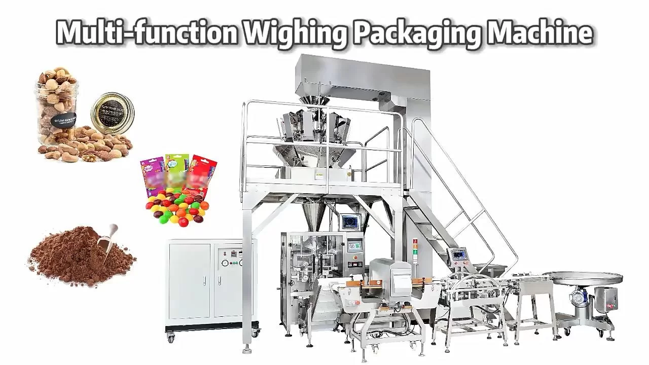 Nut Snack Food Multihead Weigher Weighing Packing Machine