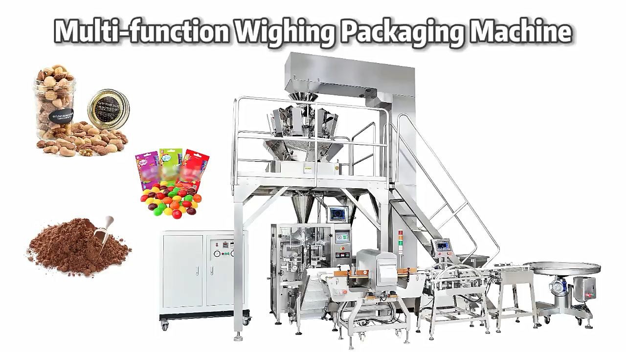 Nut Snack Food Multihead Weigher Tərəzi Qablaşdırma Maşını