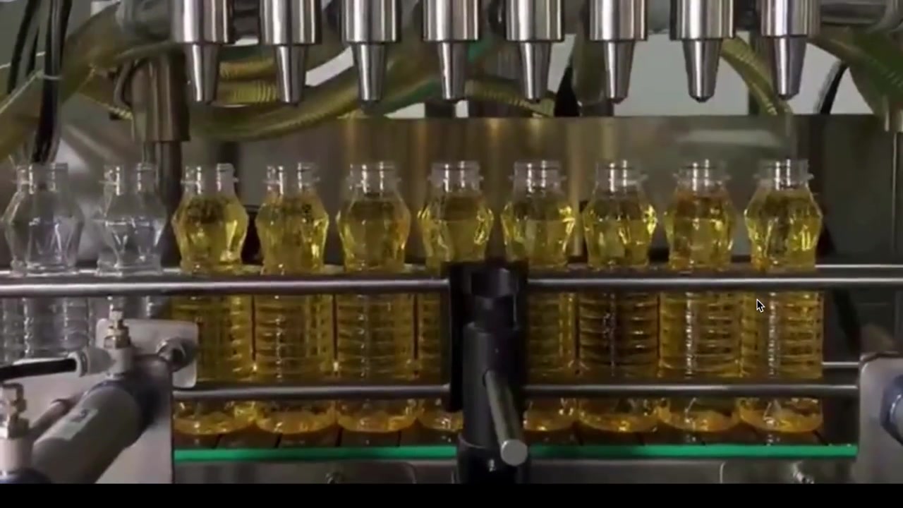 Máquina automática de llenado de aceite comestible de alta velocidad de pistón