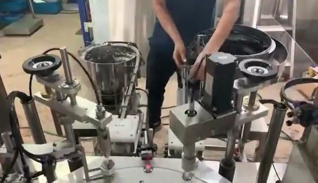 Rotary Piston 10ml Nail Polish Filling Plugging And Capping Machine