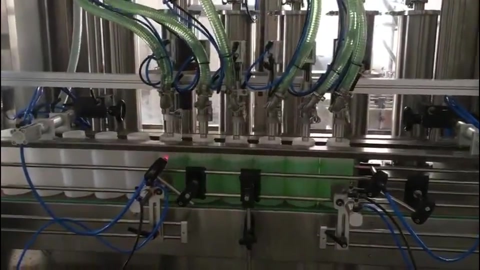 Servo Motor Automatic 500ML Piston Liquid Detergent Filling Machine