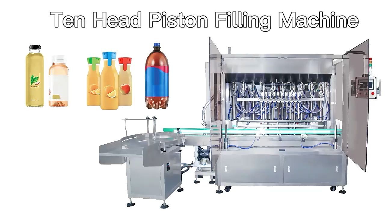 Servo Motor Automatic Piston Food Juice Filling Machinery