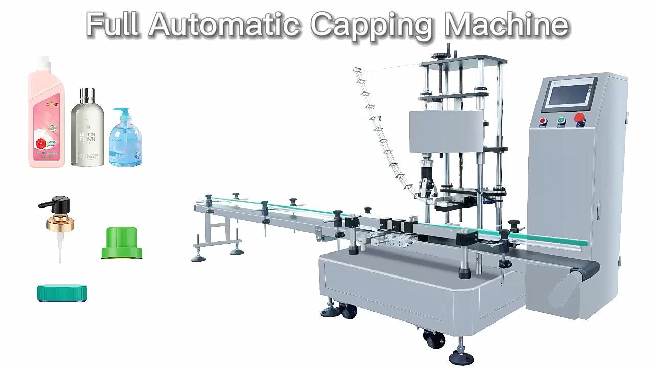 Máy đóng nắp chai nhựa phân bón một đầu