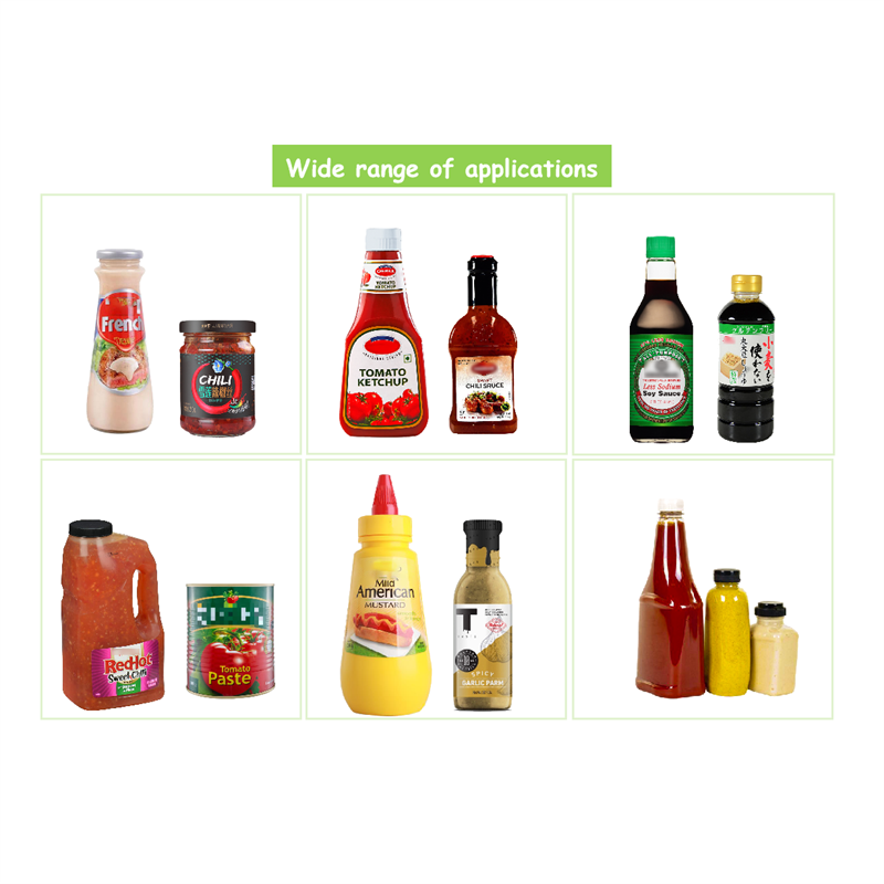 Otomatik 4 Kafa Acı Biber Sos Salata Sos Hardal Dolum Makinası Otomatik 4 Kafa Acı Biber Sos Salata Sos Hardal Dolum Makinası