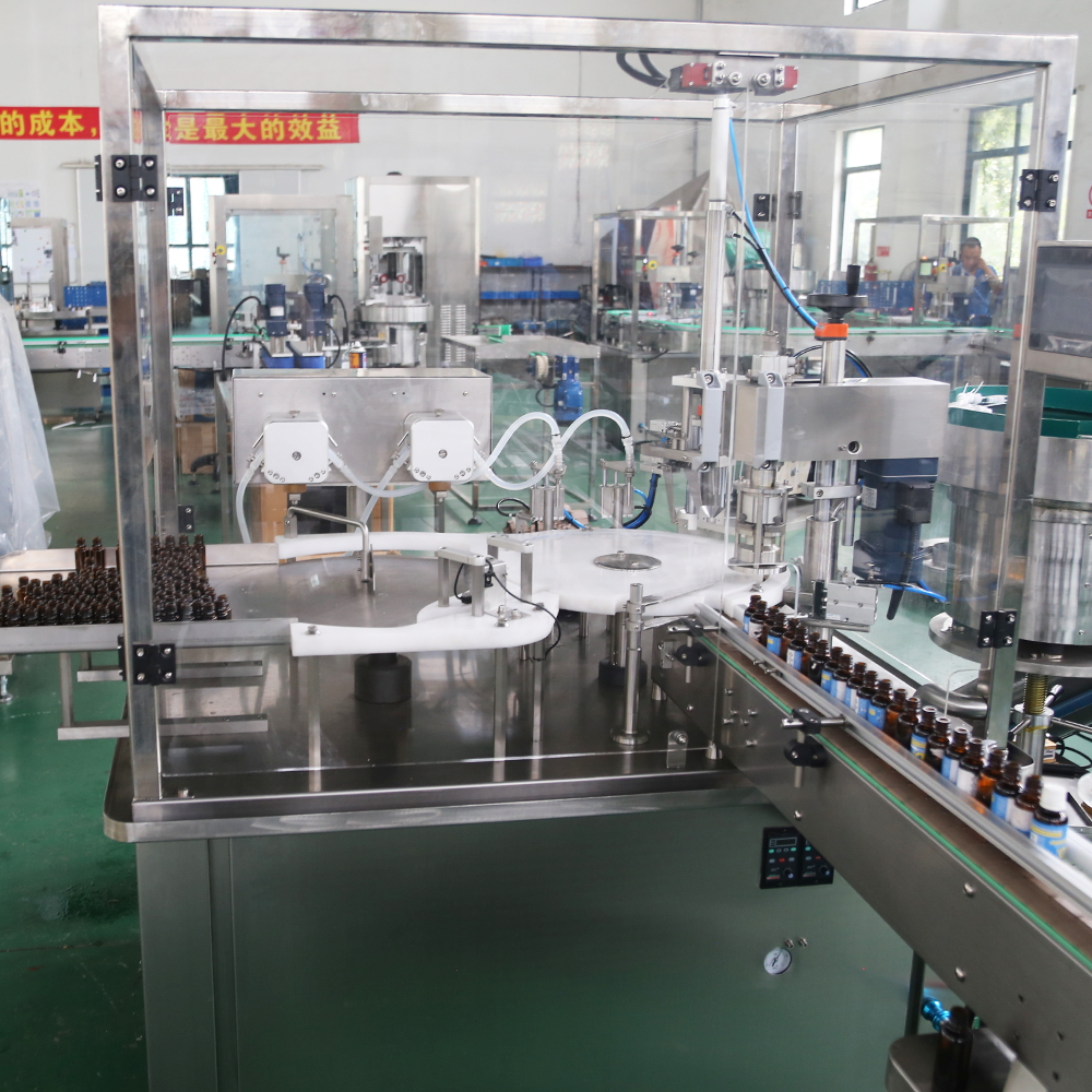 Avtomatik efir yağlı ətir damcısı şüşəsini doldurma maşını Avtomatik efir yağlı ətir damcısı şüşəsini doldurma maşını