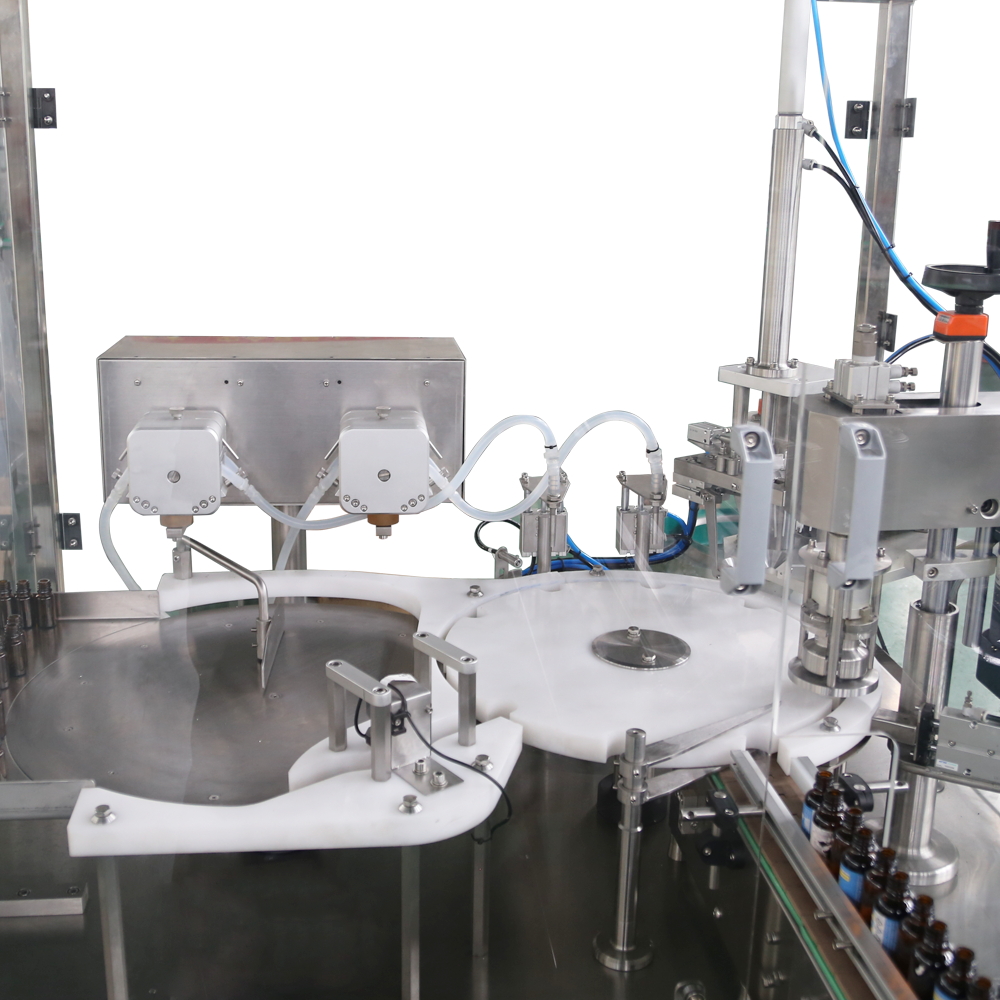 Avtomatik efir yağlı ətir damcısı şüşəsini doldurma maşını Avtomatik efir yağlı ətir damcısı şüşəsini doldurma maşını