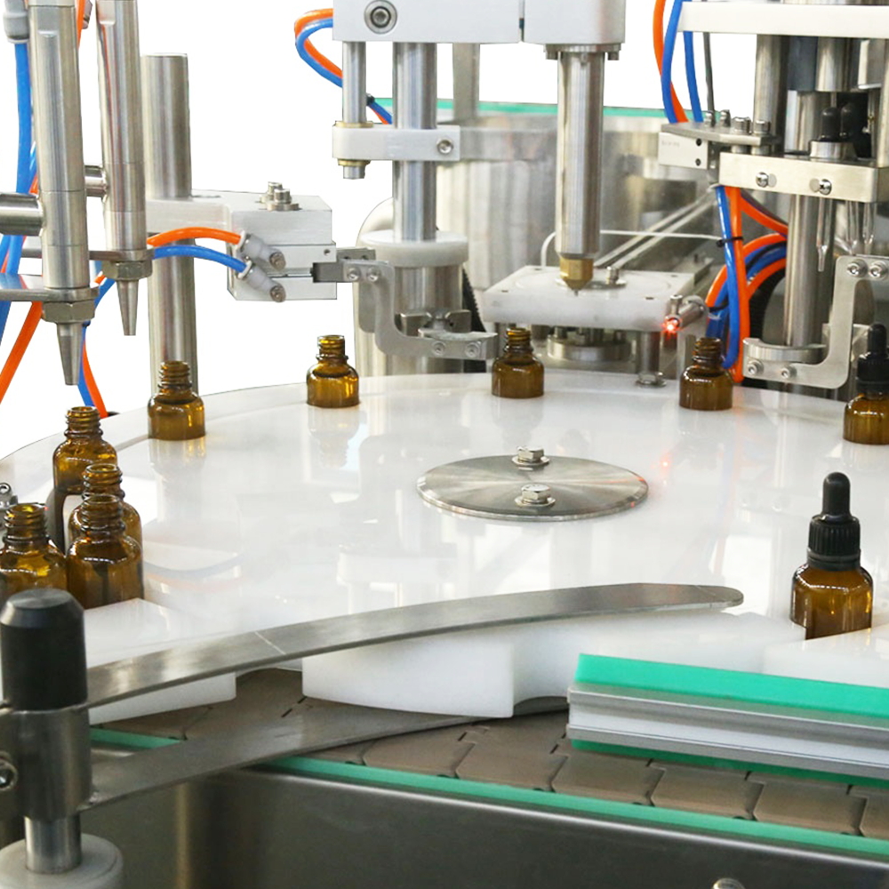 เครื่องปิดฝาขวดซอสร้อนเชิงเส้นอัตโนมัติ