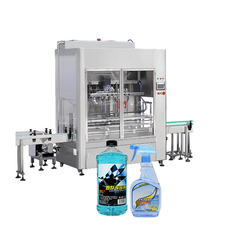 علبة جيري الخطية الأوتوماتيكية آلة تعبئة الجاذبية السائلة