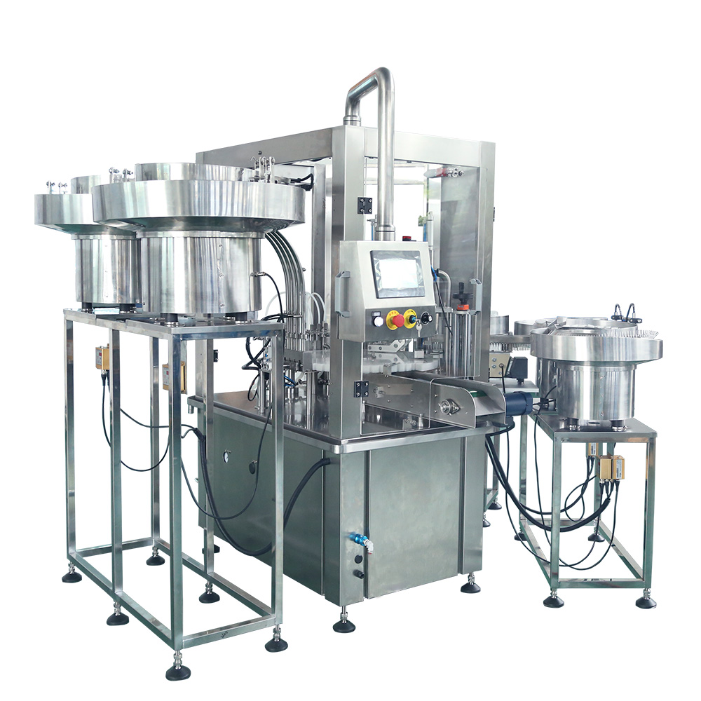 Automatic Perfume Vial Piston Pump Filling Packaging Machine Automatic Perfume Vial Piston Pump Filling Packaging Machine