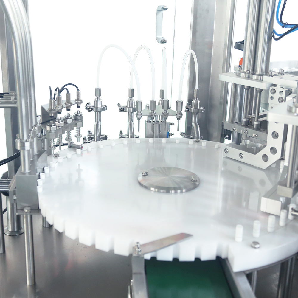 Automatic Perfume Vial Piston Pump Filling Packaging Machine Automatic Perfume Vial Piston Pump Filling Packaging Machine