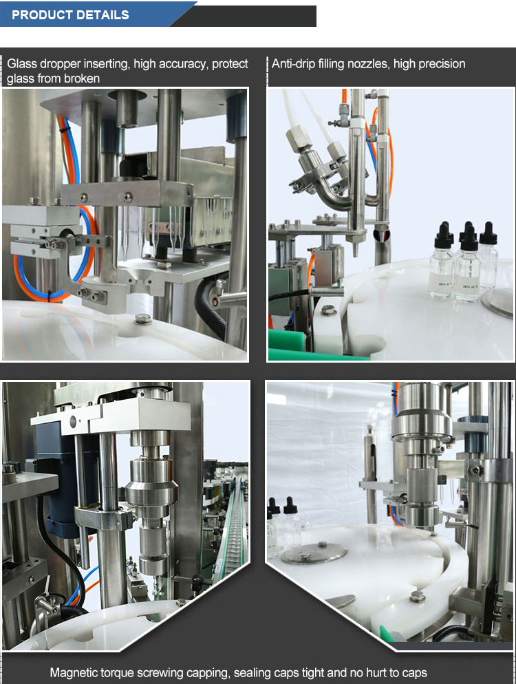 Automatic Small Bottle Essential Oil Servo Piston Filling Machine Automatic Small Bottle Essential Oil Servo Piston Filling Machine