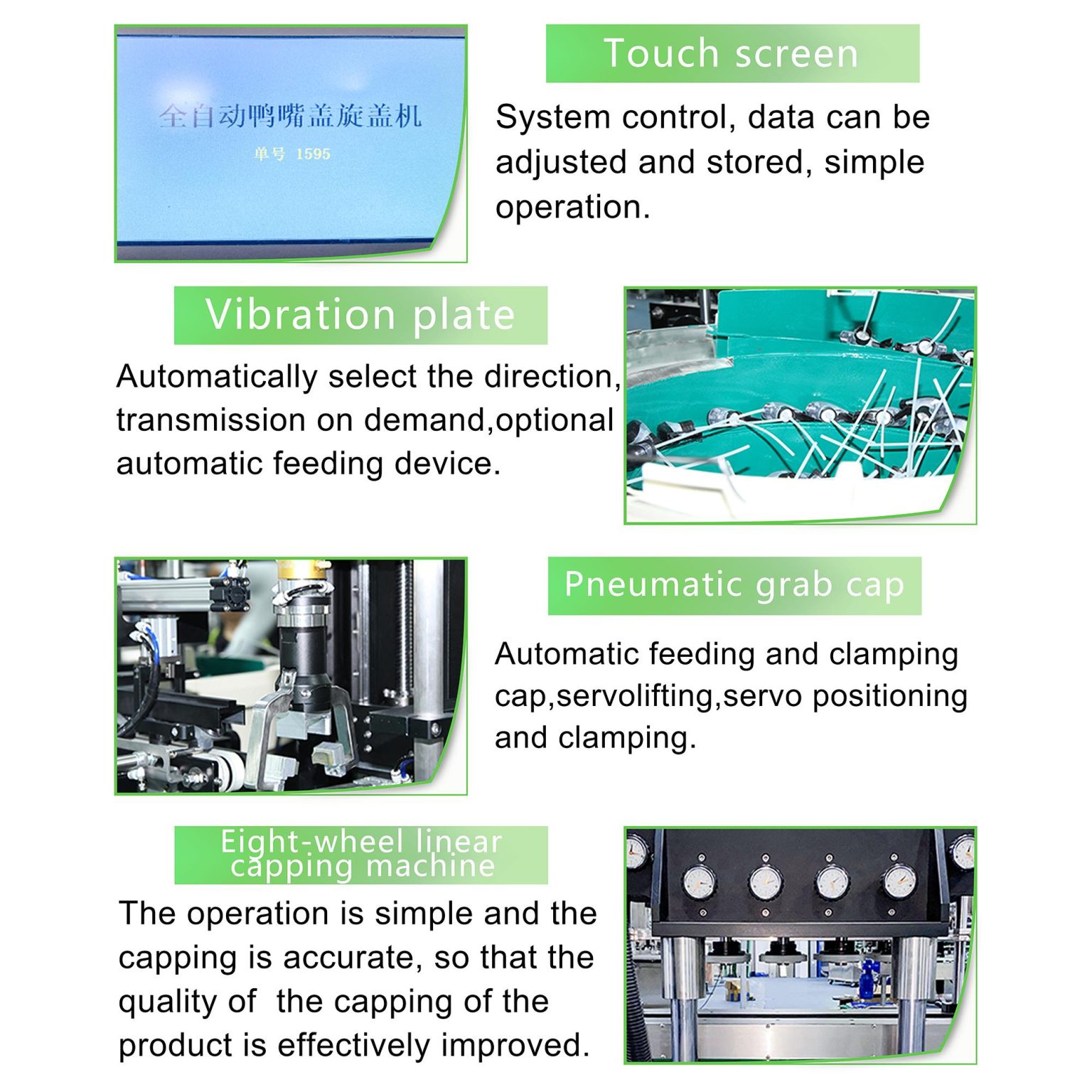 Automatic Spray Trigger Plastic Bottle Pump Screw Capping Machine ...
